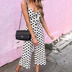 Main Strip Polka-dot Jumpsuit